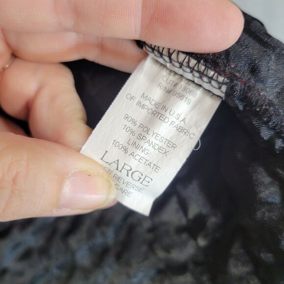 john paul richard womens velevt quilted jacket wine red size large button front - Picture 4 of 10